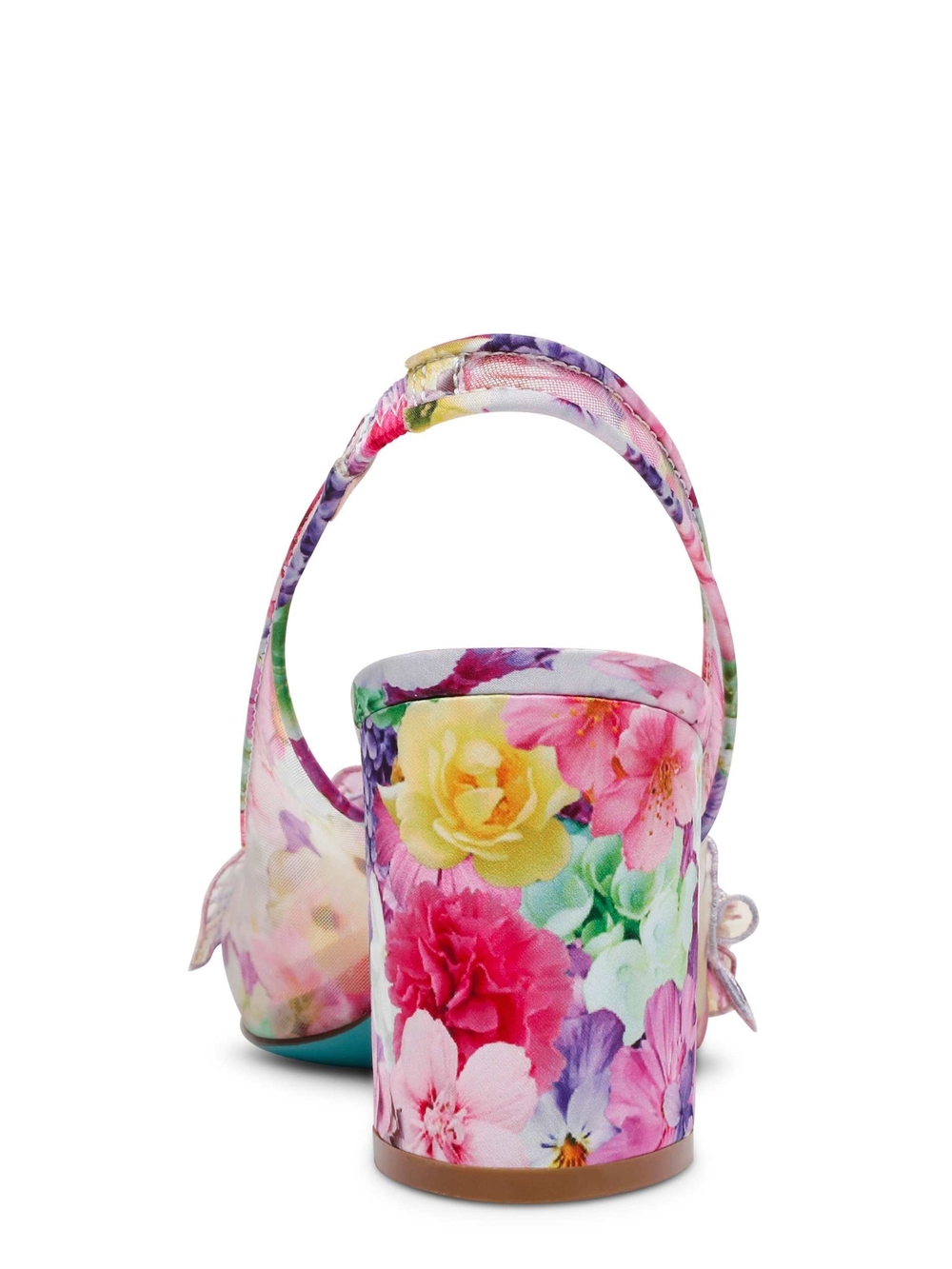 Betsey Johnson Floral Embellished Pink Slingback Pump - Picture 4 of 9